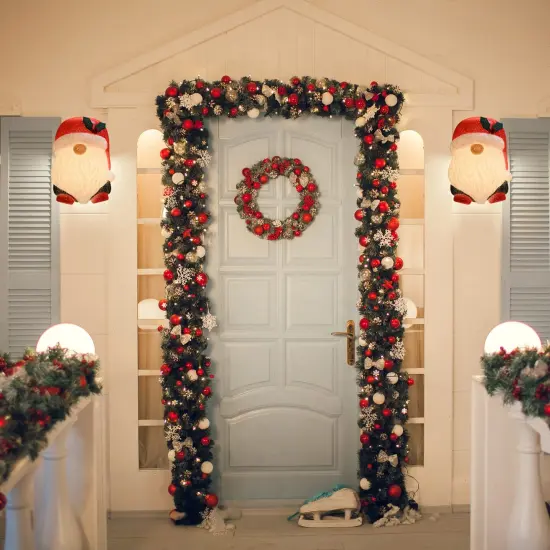 Ornativity Gnome Porch Light Cover - Gnome Head Outdoor Front Porch Lamp Holiday Decoration Covers - Set of 2 {4}