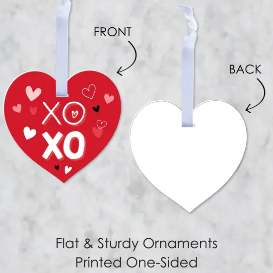 Big Dot of Happiness Happy Valentine's Day - Valentine Hearts Decorations - Tree Ornaments - Set of 12 {7}