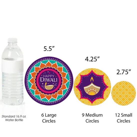 Big Dot of Happiness Happy Diwali - Festival of Lights Party Giant Circle Confetti - Party Decorations - Large Confetti 27 Count {4}