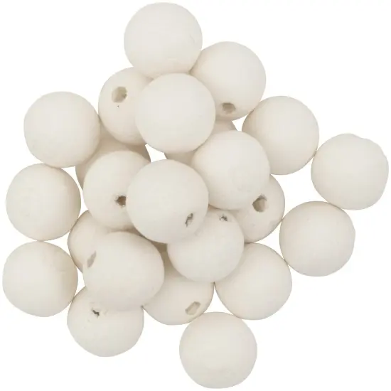Lia Griffith Cotton Spun Paper Balls 20mm 24/Pkg-White {2}