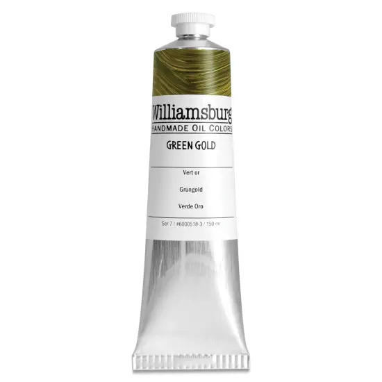 Williamsburg Handmade Oil Paints - Green Gold, 150 ml tube {1}