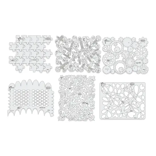 Iwata Artool Freehand Template - Set of 6, Kustom FX II {1}