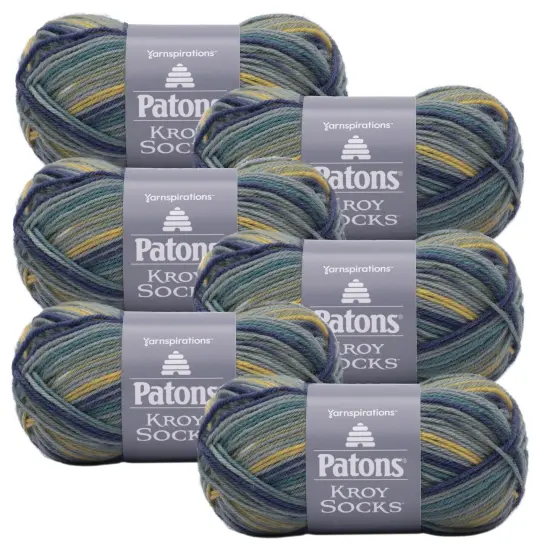 (Pack of 6) Patons Kroy Socks Yarn-Fifties Stripes {1}
