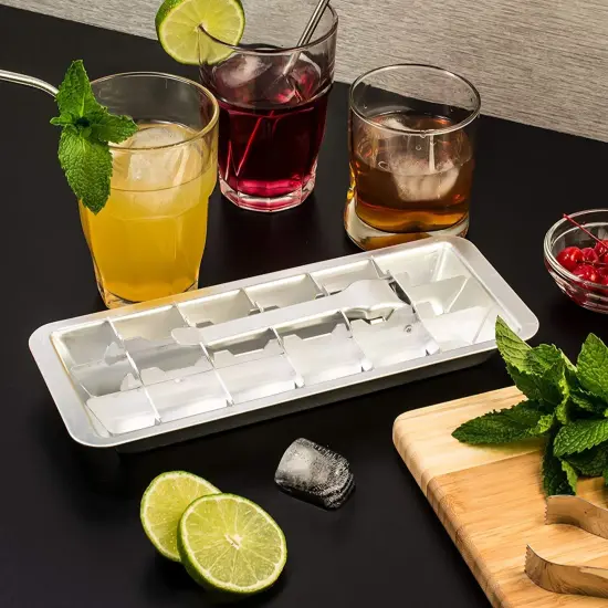 HIC Kitchen Vintage Ice Cube Tray, Aluminium {7}