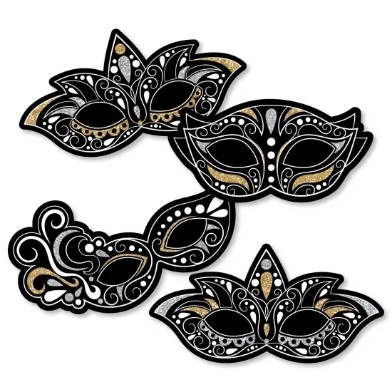 Big Dot of Happiness Masquerade - Decorations DIY Mask Party Essentials - Set of 20 {3}