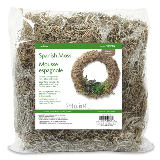 Floracraft Spanish Moss 8oz-Natural {1}