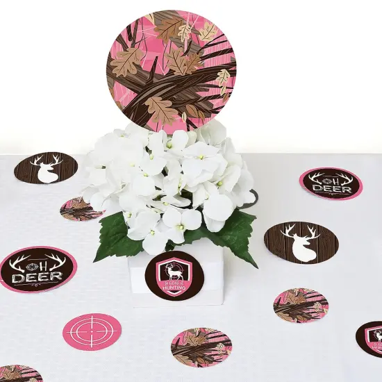 Big Dot of Happiness Pink Gone Hunting - Deer Hunting Girl Camo Baby Shower Birthday Party Giant Circle Confetti - Party D&eacute;cor - Large Confetti 27 Ct {7}