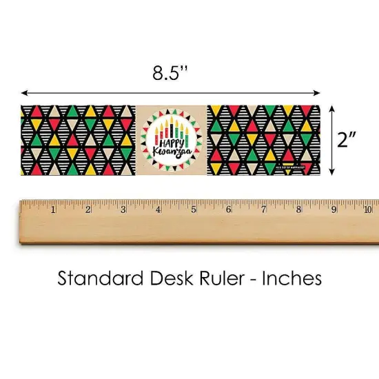 Big Dot of Happiness Happy Kwanzaa - Heritage Holiday Party Water Bottle Sticker Labels - Set of 20 {6}