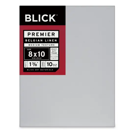 Blick Premier Belgian Linen - 8" x 10", Oil-Primed, 1-3/8" Profile {1}