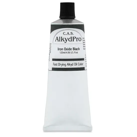 CAS AlkydPro Fast-Drying Alkyd Oil Color - Iron Oxide Black, 120 ml tube {1}