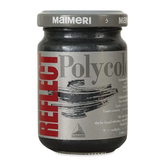 Maimeri Polycolor Vinyl Paints - Reflect Black, 140 ml {1}