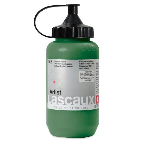 Lascaux Artist Acrylics - Chrome Oxide Green, 390 ml Tube {1}