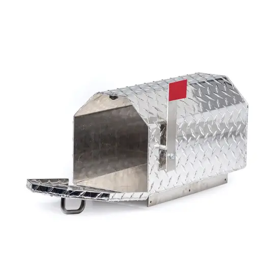 Indestructible Amish-Made Durable Aluminum Mailbox with Magnetic Closure Silver {3}