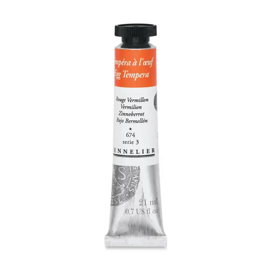 Sennelier Artists Egg Tempera - Vermilion, 21 ml tube {1}