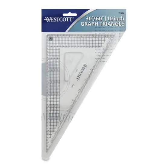 Westcott Gridded Triangle - 10", 30-60 Degree {2}