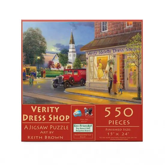 Sunsout Verity Dress Shop 550 pc Jigsaw Puzzle 44721 {4}