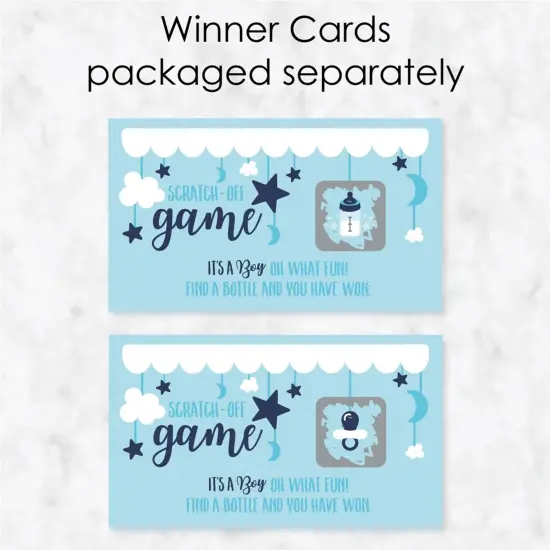 Big Dot of Happiness It's a Boy - Blue Baby Shower Game Scratch Off Cards - 22 Count {4}