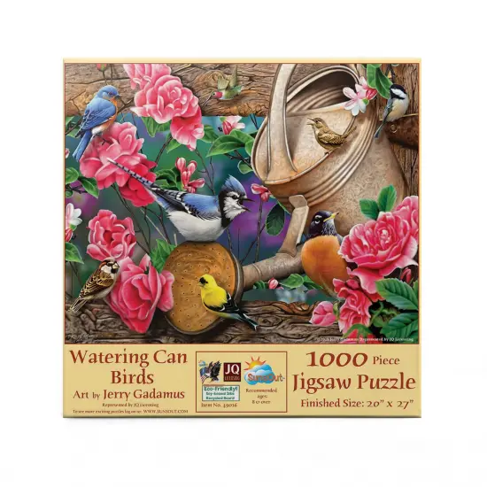 Sunsout Watering Can Birds 1000 pc Jigsaw Puzzle 49016 {4}