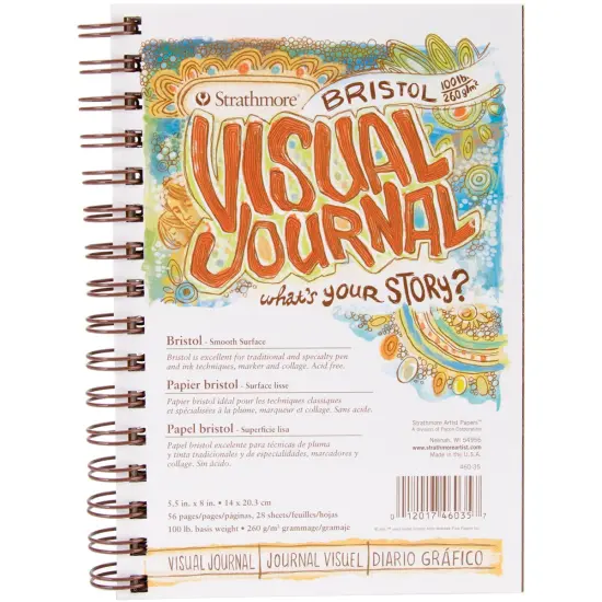 Strathmore Visual Journal Bristol Smooth 5.5"X8"-28 Sheets {1}