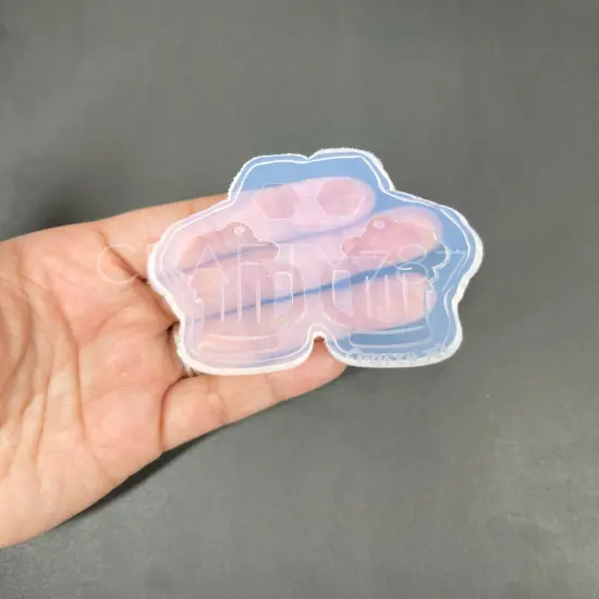 Beer Mug Dangle Earring Silicone Mold (D4) {1}