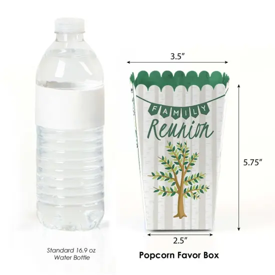 Big Dot of Happiness Family Tree Reunion - Family Gathering Party Favor Popcorn Treat Boxes - Set of 12 {4}