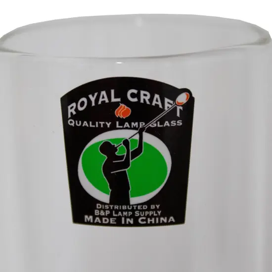 Frosted Glass Lamp Chimney, Replacement Hurricane Globe Measures 2 7/8 Inch Diameter Base x 12 Inches High for Oil or Kerosene Lanterns {3}