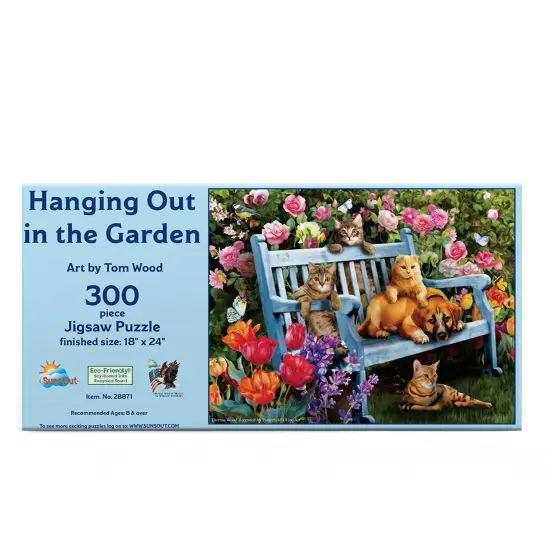 Sunsout Hanging Out in the Garden 300 pc Jigsaw Puzzle 28871 {4}
