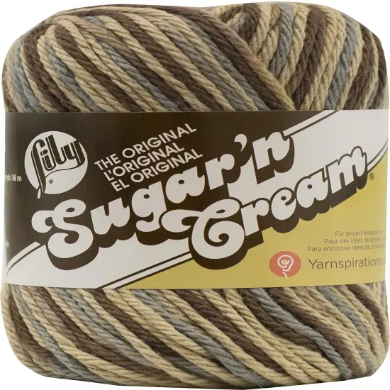 Lily Sugar'N Cream Earth Yarn - 6 Pack of 57g/2oz - Cotton - 4 Medium (Worsted) - 95 Yards - Knitting/Crochet {2}