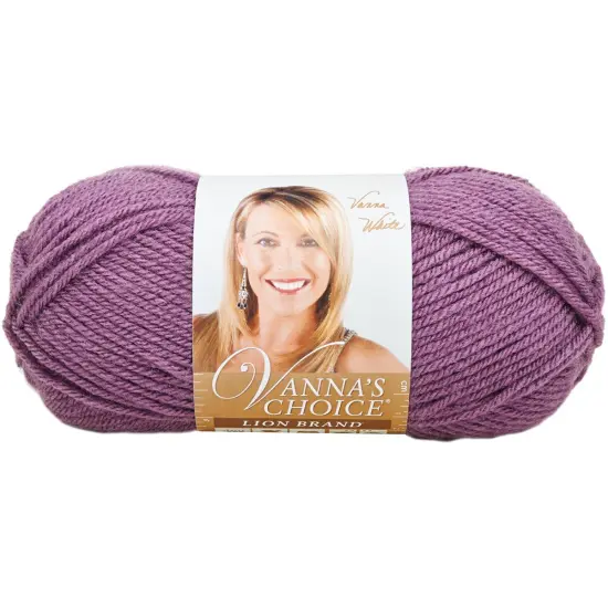 (12 Pack) Lion Brand Vanna's Choice Yarn - Dusty Purple {2}