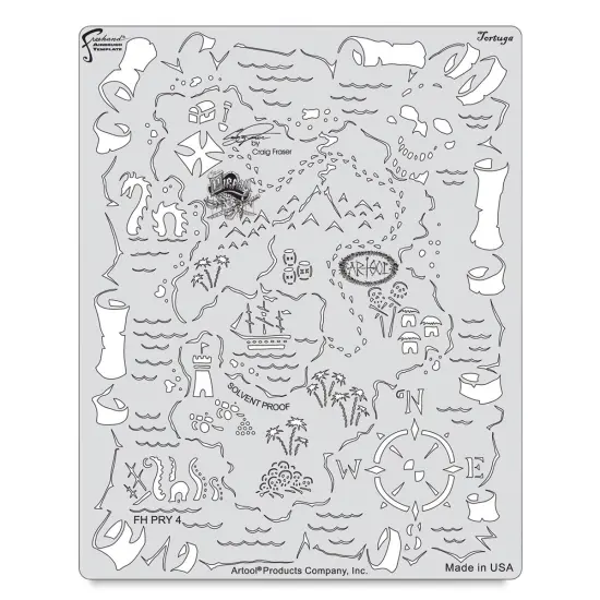 Iwata Artool Freehand Template - Piracy Tortuga {2}