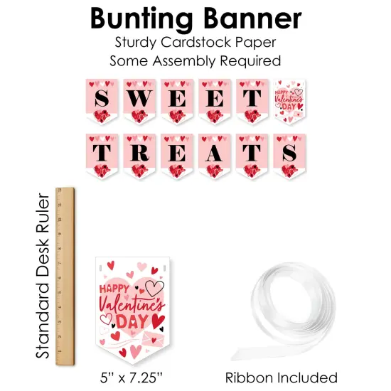 Big Dot of Happiness Happy Valentine's Day - DIY Valentine Hearts Party Sweet Treats Signs - Snack Bar Decorations Kit - 50 Pieces {7}