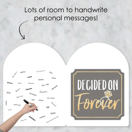 Big Dot of Happiness Engagement Announcement - Congratulations Giant Greeting Card - Big Shaped Jumborific Card {4}