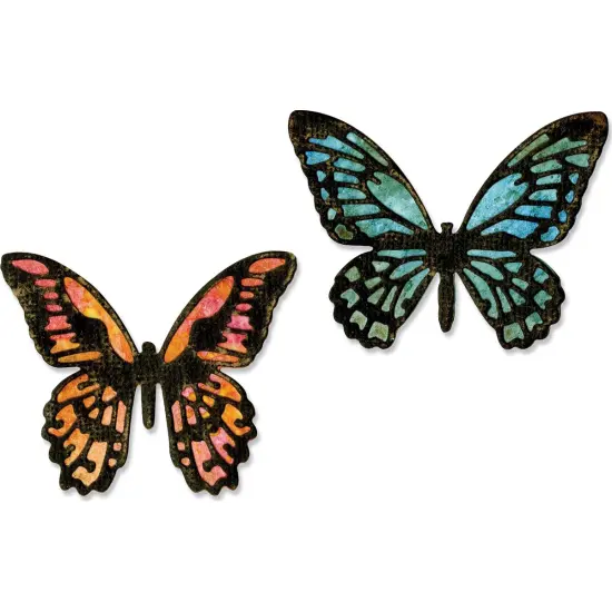 Sizzix Thinlits Dies By Tim Holtz 4/Pkg-Mini Detailed Butterflies {2}