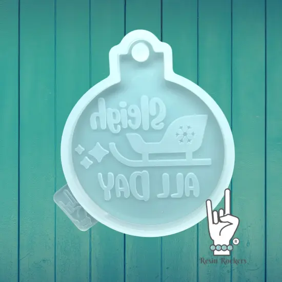 UV Safe Sleigh All Day Resin Rockers Exclusive Ornament Mold for UV and Epoxy Resin Art {1}