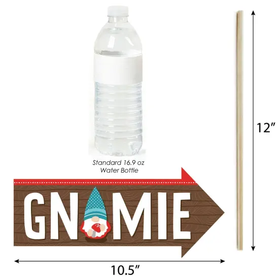 Big Dot of Happiness Funny Garden Gnomes - Forest Gnome Party Photo Booth Props Kit - 10 Piece {4}