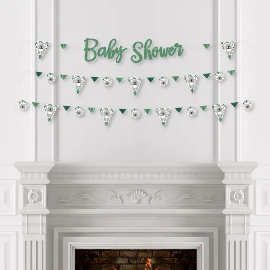 Big Dot of Happiness Koala Cutie - Bear Baby Shower Letter Banner Decoration - 36 Banner Cutouts and Baby Shower Banner Letters {4}