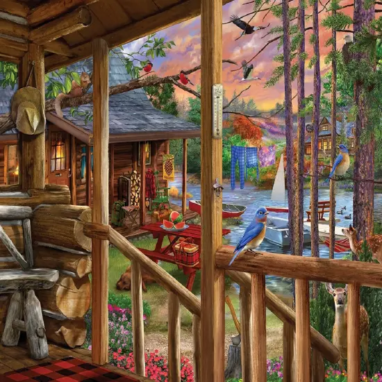 Sunsout At The Cabins 1000 pc Jigsaw Puzzle 31937 {1}