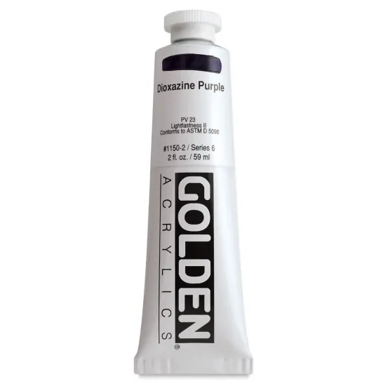 Golden Heavy Body Artist Acrylics - Dioxazine Purple, 2 oz Tube {1}