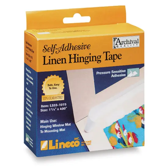 Lineco Self-Adhesive Linen Hinging Tape - 1-1/4" x 35 ft {1}