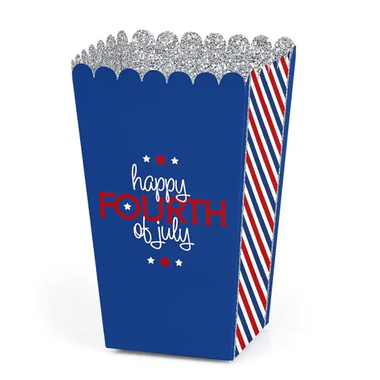 Big Dot of Happiness 4th of July - Independence Day Party Favor Popcorn Treat Boxes - Set of 12 {1}