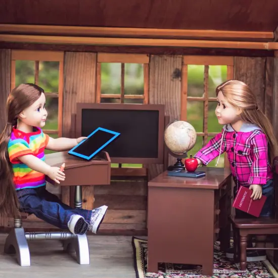 The Queen's Treasures 18 In Doll 1930's Classroom Furniture & Accessories {1}