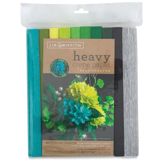Lia Griffith Crepe Paper - Heavy, Botanical Garden, Set of 10 Rolls {1}