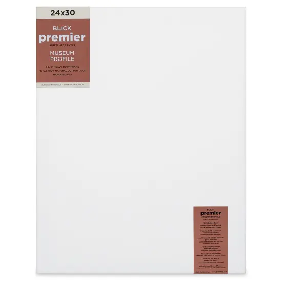 Blick Premier Stretched Cotton Canvas - Museum Profile, Splined, 24" x 30" {1}