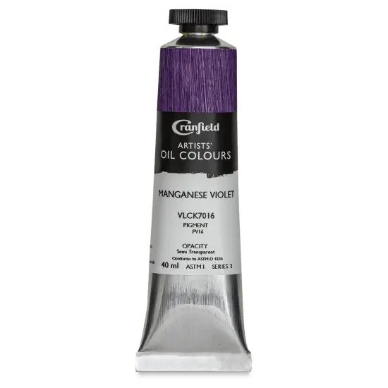 Cranfield Artists' Oils - Manganese Violet, 40 ml, Tube {1}
