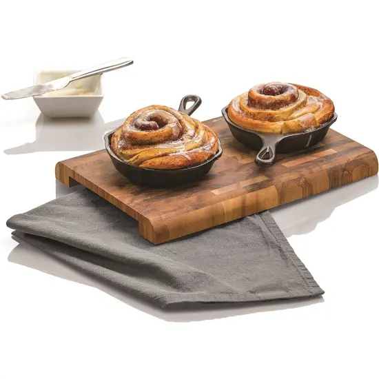 Lodge Logic H5MS Mini Cast Iron Skillet Spoon Rest with Draining Spouts 5" {4}