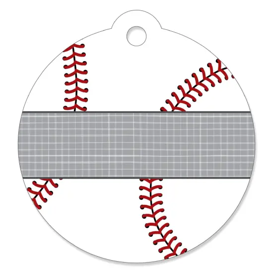 Big Dot of Happiness Batter Up - Baseball - Baby Shower or Birthday Party Favor Gift Tags (Set of 20) {1}
