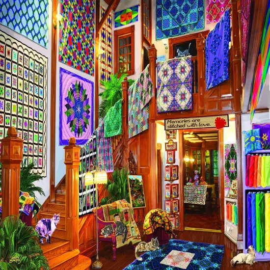 Sunsout Stitched With Love 1000 pc Jigsaw Puzzle 38871 {1}