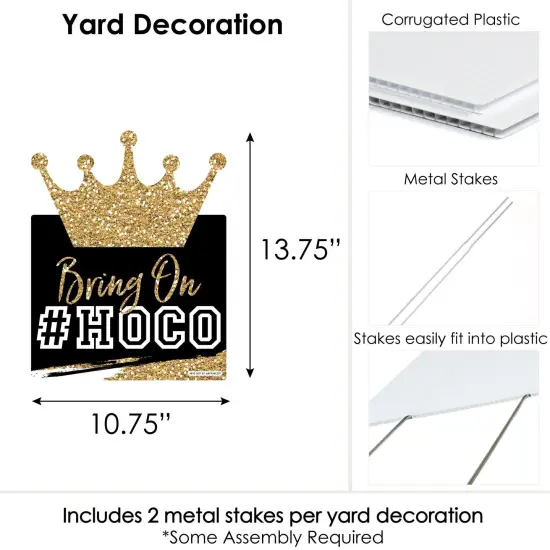 Big Dot of Happiness HOCO Dance - Outdoor Lawn Sign - Homecoming Yard Sign - 1 Piece {7}