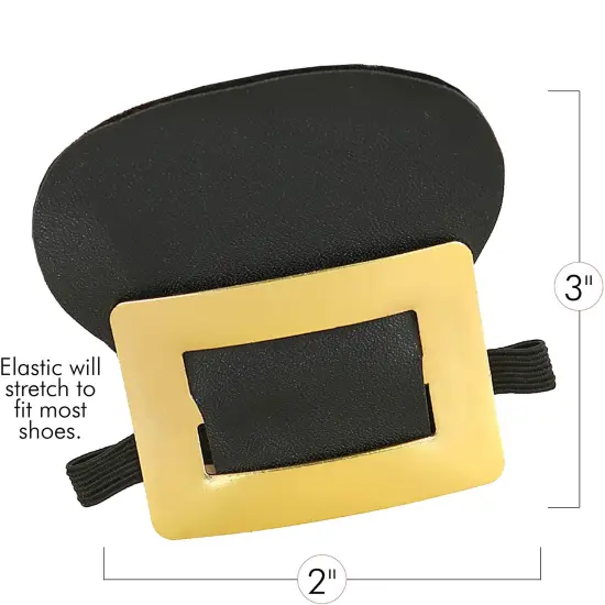 Colonial Shoe Buckle Accessories - Historical Gold Shoe Buckles Costume Accessory {6}