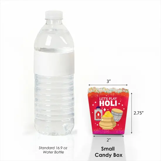 Big Dot of Happiness Holi Hai - Party Mini Favor Boxes - Festival of Colors Party Treat Candy Boxes - Set of 12 {4}